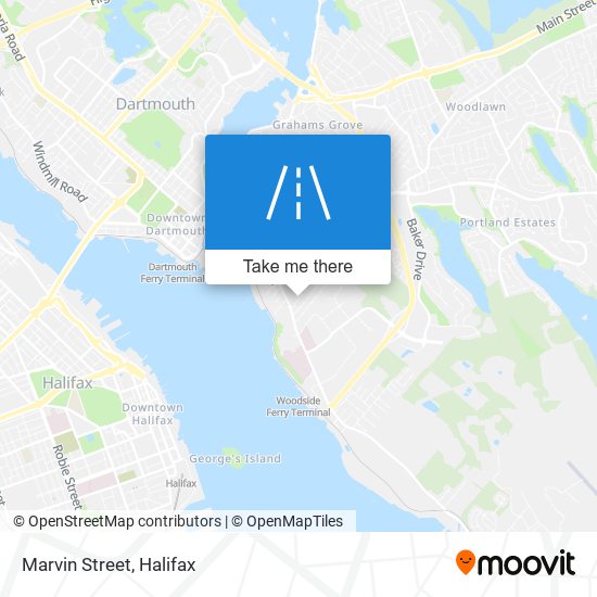 Marvin Street map