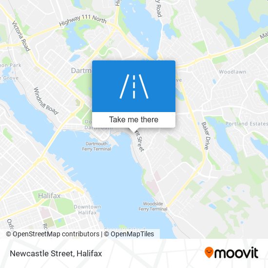 Newcastle Street map