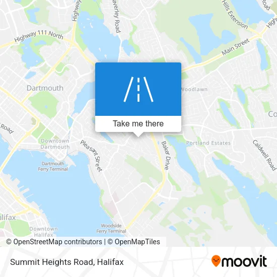 Summit Heights Road map