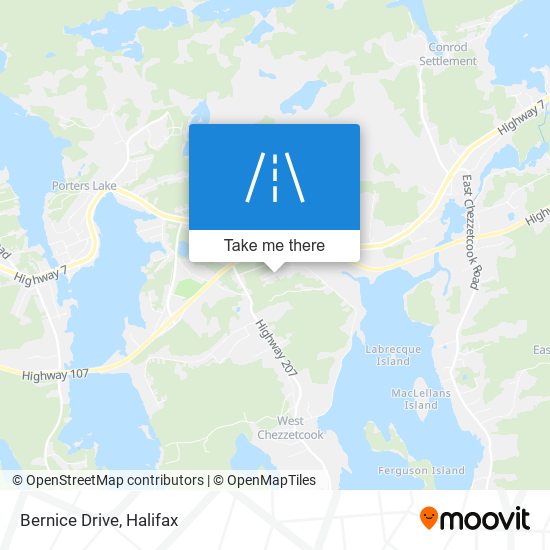 Bernice Drive map