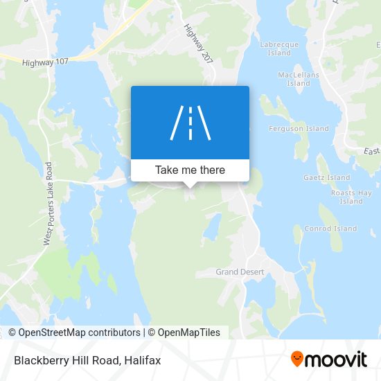Blackberry Hill Road map