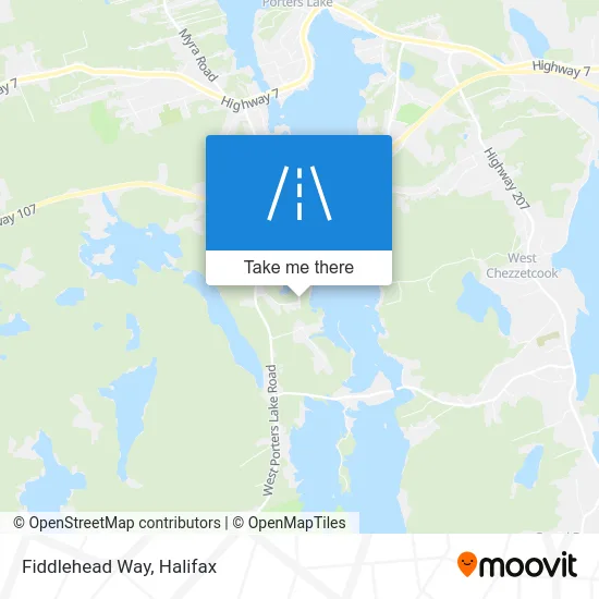 Fiddlehead Way map