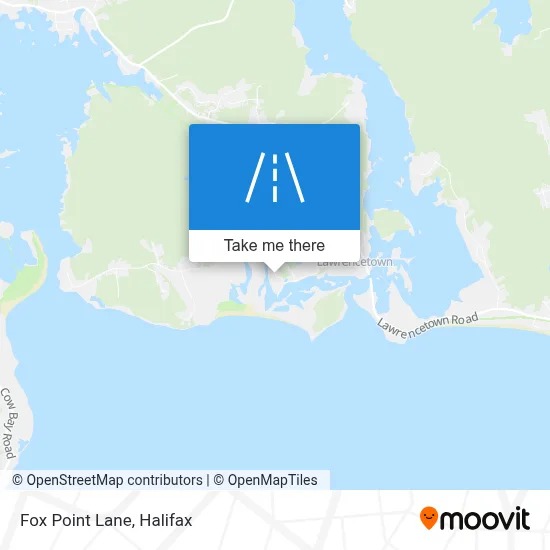 Fox Point Lane map