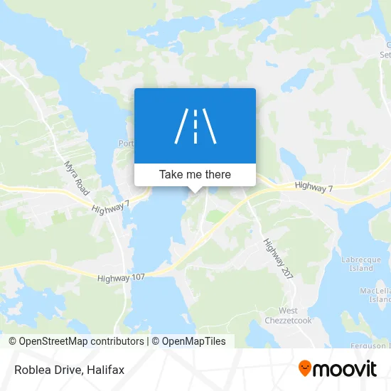Roblea Drive map