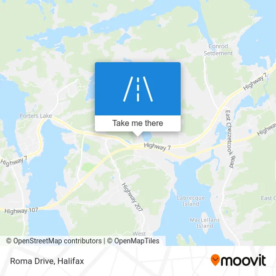 Roma Drive map