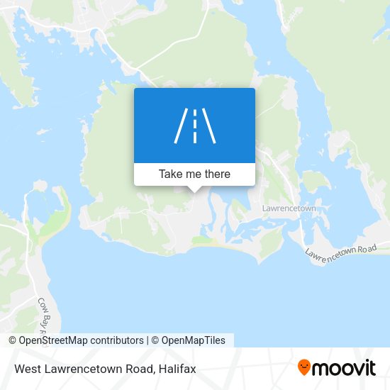 West Lawrencetown Road map