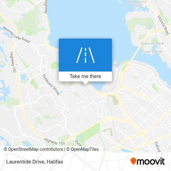 Laurentide Drive map