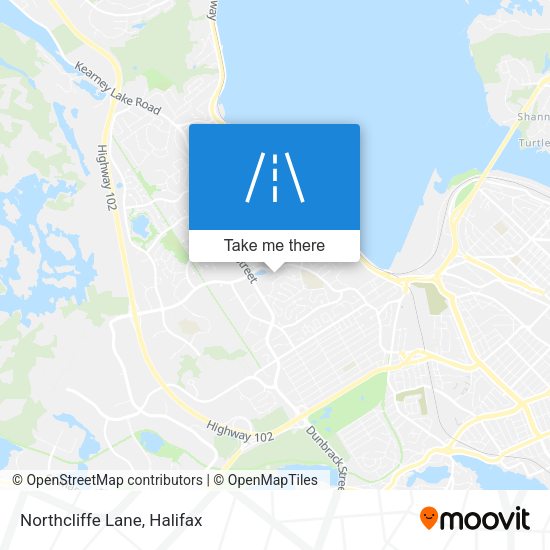 Northcliffe Lane map