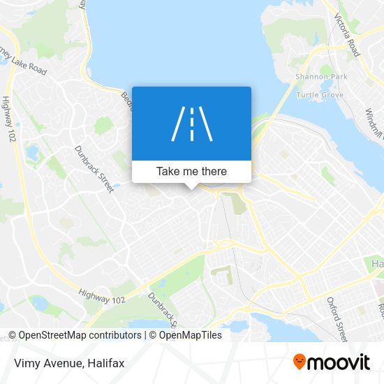 Vimy Avenue map