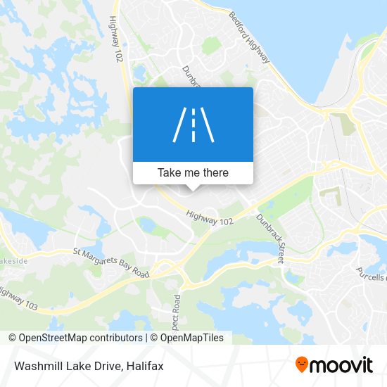 Washmill Lake Drive map