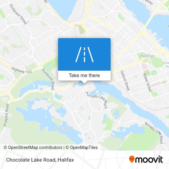 Chocolate Lake Road map
