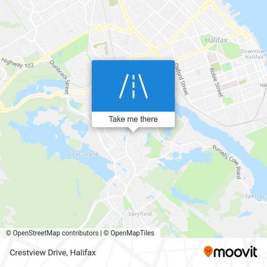 Crestview Drive map