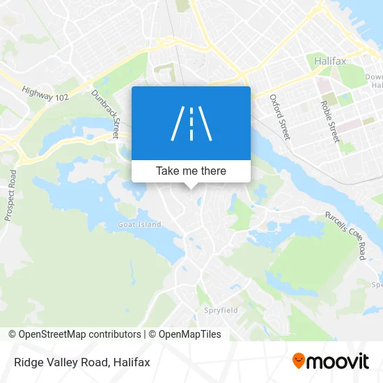 Ridge Valley Road map