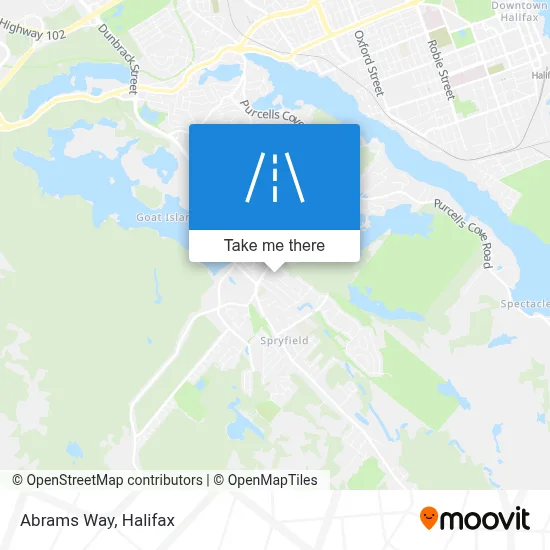 Abrams Way map