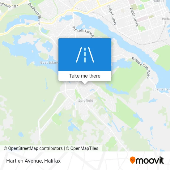 Hartlen Avenue map