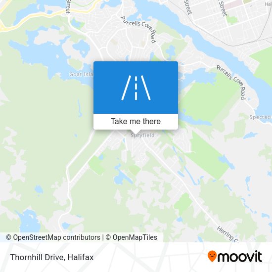 Thornhill Drive map