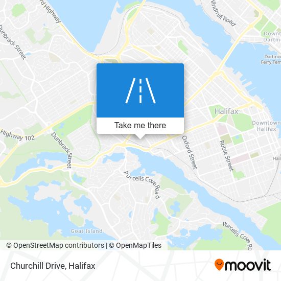 Churchill Drive map