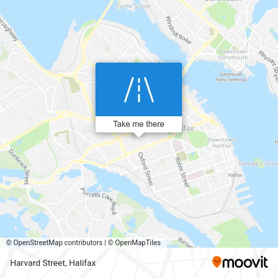 Harvard Street map