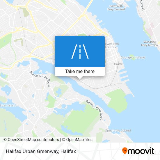 Halifax Urban Greenway map