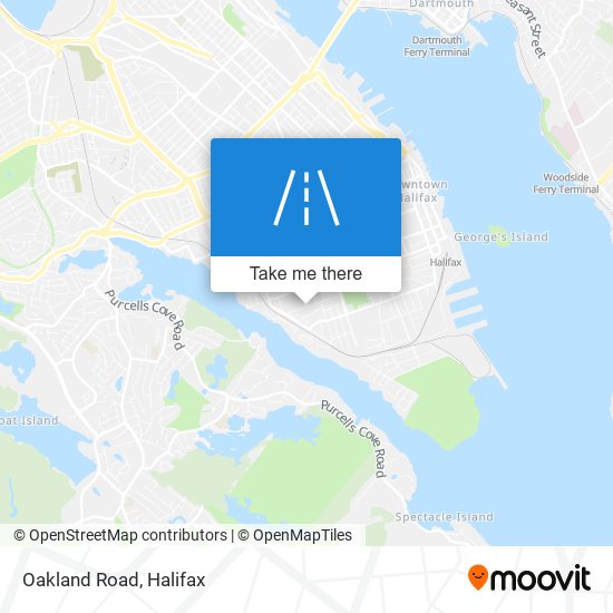 Oakland Road map