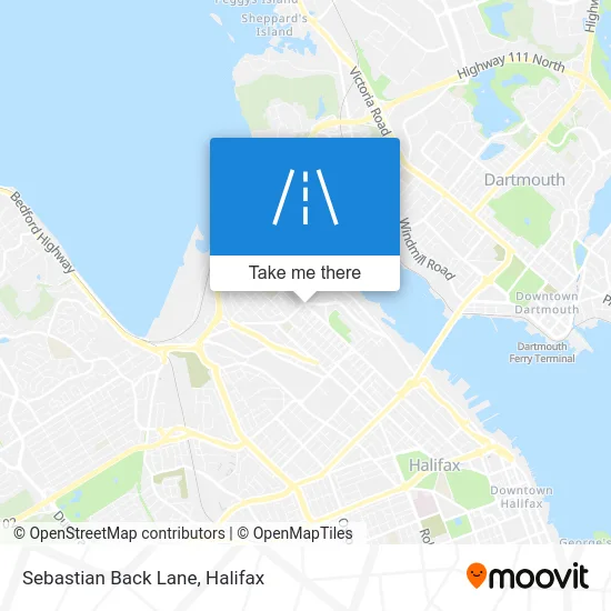 Sebastian Back Lane map