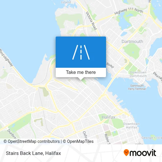 Stairs Back Lane map