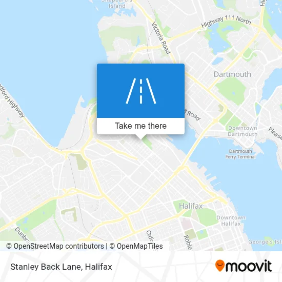 Stanley Back Lane map