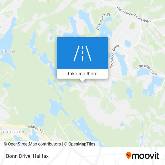 Bonn Drive map