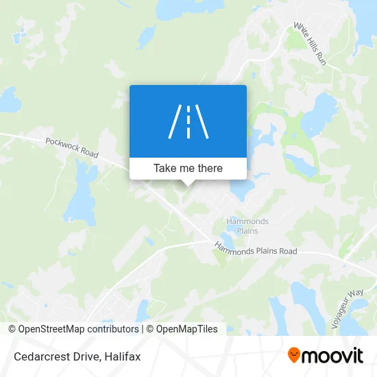 Cedarcrest Drive map