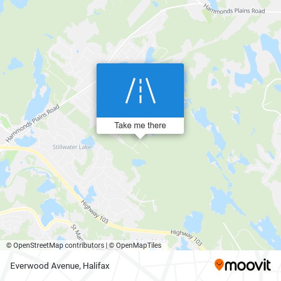 Everwood Avenue map