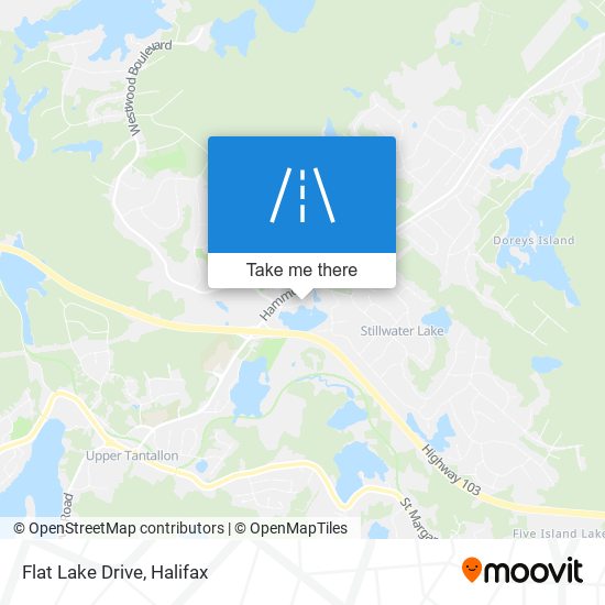 Flat Lake Drive map