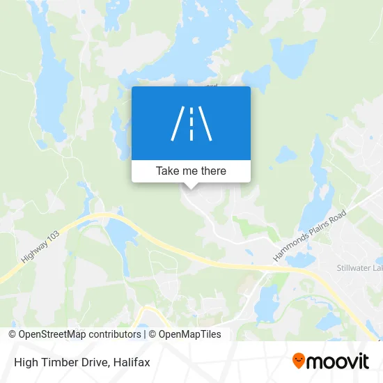 High Timber Drive map
