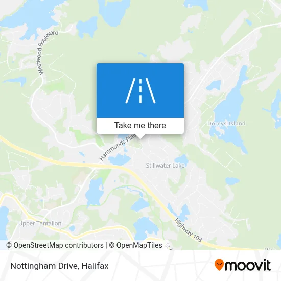 Nottingham Drive map