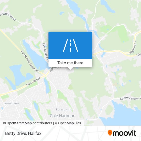 Betty Drive map