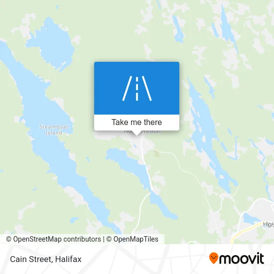 Cain Street map