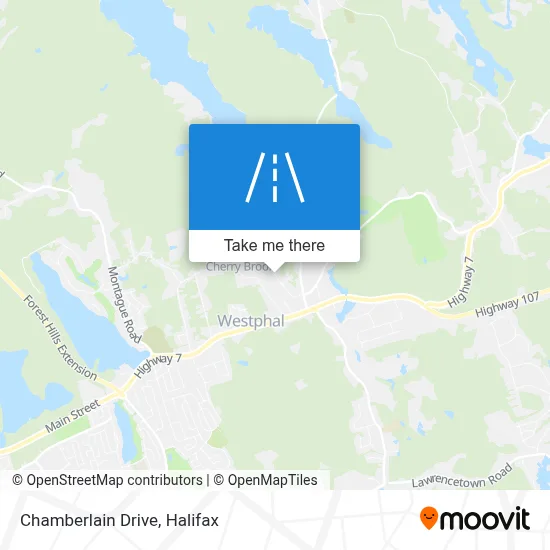 Chamberlain Drive map