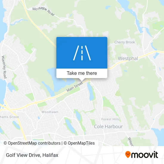 Golf View Drive map