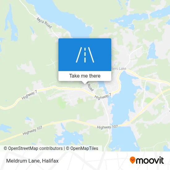 Meldrum Lane map