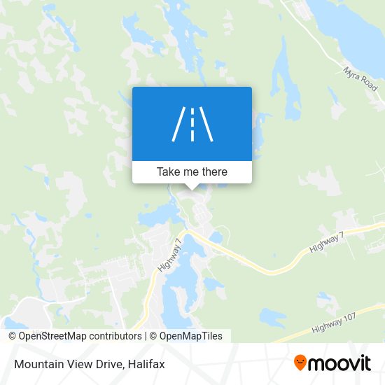 Mountain View Drive map