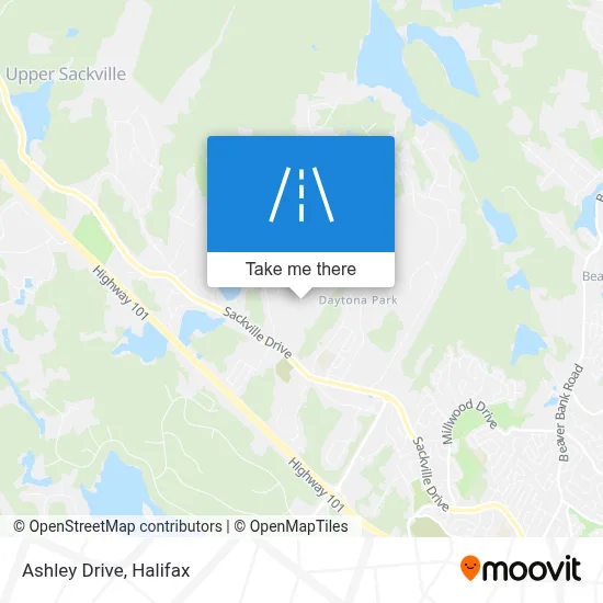 Ashley Drive map