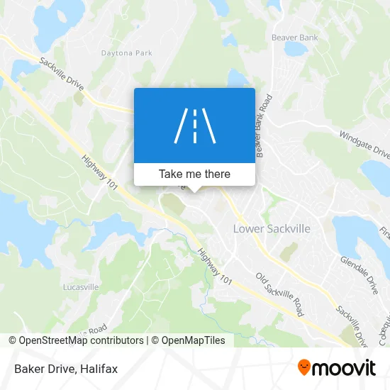Baker Drive map