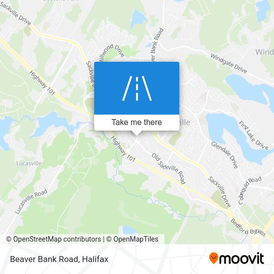 Beaver Bank Road map