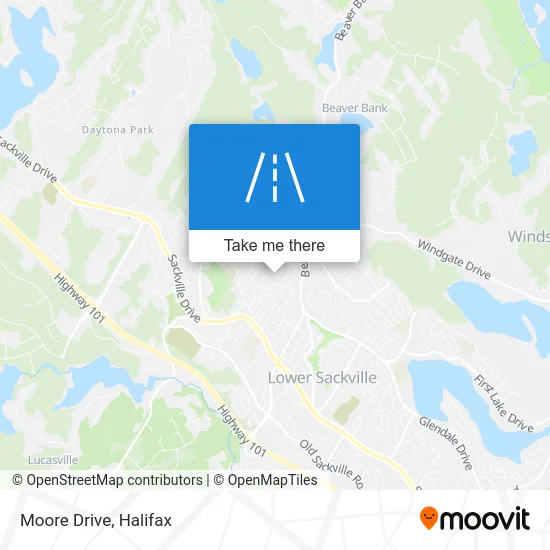 Moore Drive map