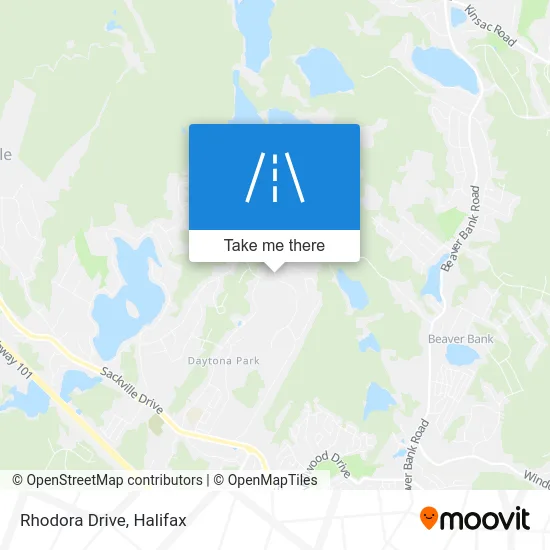 Rhodora Drive map