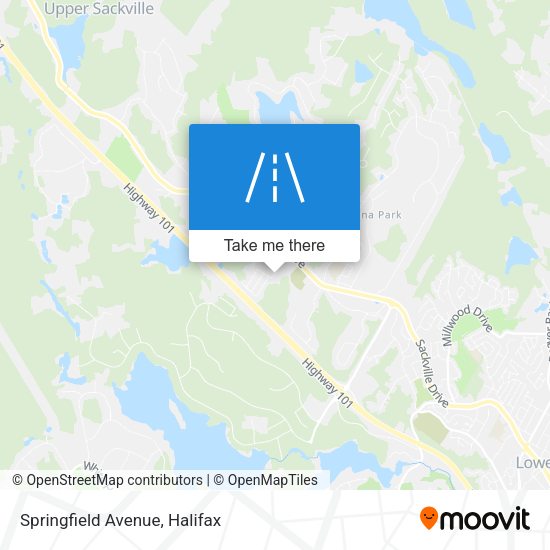 Springfield Avenue map
