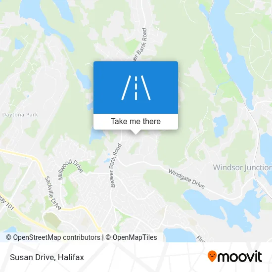 Susan Drive map
