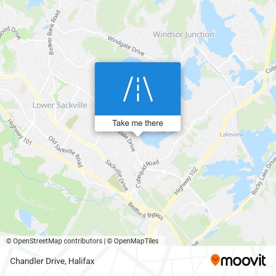 Chandler Drive map