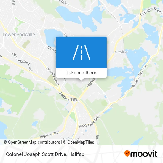 Colonel Joseph Scott Drive map