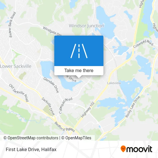 First Lake Drive map