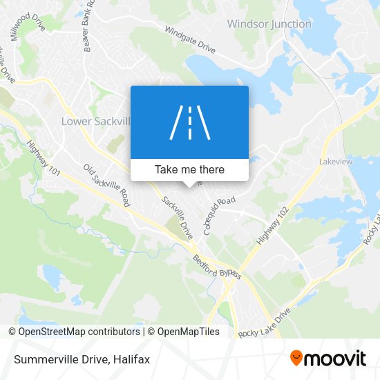 Summerville Drive map